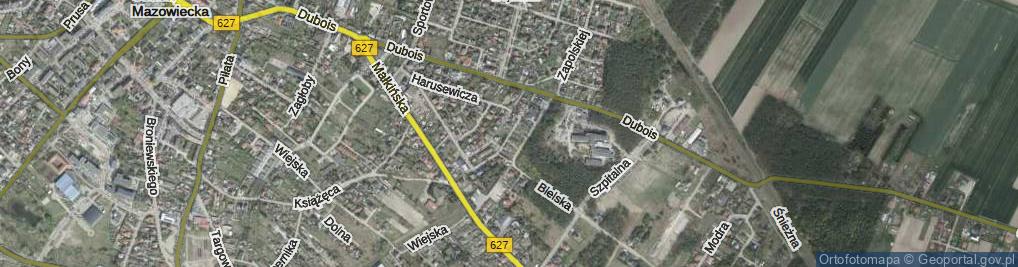 Zdjęcie satelitarne Taczanowskiego Ksawerego ul.